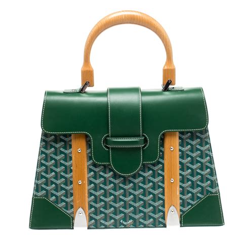 goyard trunk green|pre owned goyard bags.